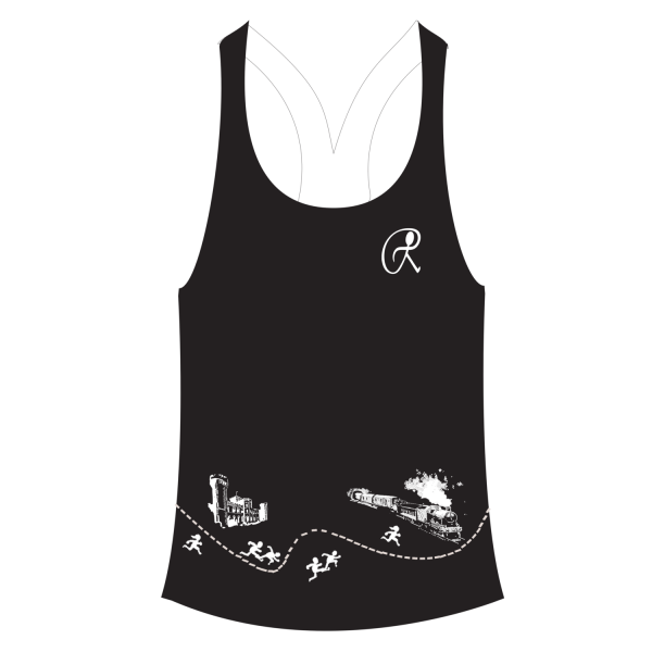 Black Female Racer Back Vest